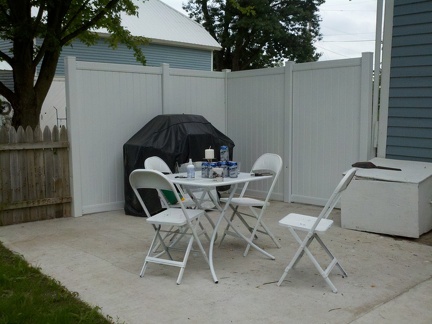 House backyard with Privacy Fence