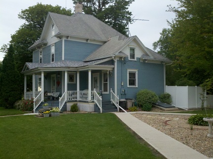 House with Privacy Fence
