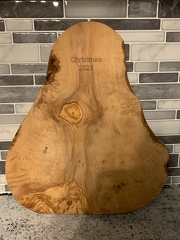 Recipe on cutting board 